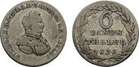 Hessen-Kassel 1/6 Taler Wilhelm II. 1821-1847 -
