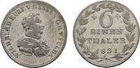 Hessen-Kassel 1/6 Taler Wilhelm II. 1821-1847 -
