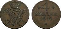 Hessen-Kassel Cu 4 Heller Wilhelm I. 1803-1821 -