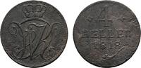 Hessen-Kassel Cu 4 Heller Wilhelm I. 1803-1821 -
