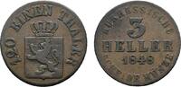 Hessen-Kassel Cu 3 Heller Friedrich Wilhelm I. 1847-1866 -