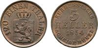 Hessen-Kassel Cu 3 Heller Friedrich Wilhelm I. 1847-1866 -