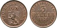 Hessen-Kassel Cu 3 Heller Friedrich Wilhelm I. 1847-1866 -
