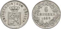 Hessen-Darmstadt 6 Kreuzer Ludwig III. 1848-1877 -