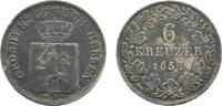 Hessen-Darmstadt 6 Kreuzer Ludwig III. 1848-1877 -