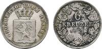 Hessen-Darmstadt 6 Kreuzer Ludwig III. 1848-1877 -