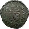 Sachsen-Neu-Gotha Einseitiger Cu Heller Friedrich I. mit seinen sechs Brüdern 1675-1680 -