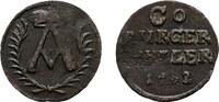 Sachsen-Coburg Cu Heller 1682 Coburg Albrecht III. 1680-1699 Selten. Kl. Prägeschwäche, VF