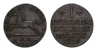 Braunschweig-Wolfenbüttel Cu Pfennig Karl 1815-1830 -