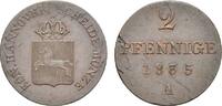 Braunschweig-Calenberg-Hannover Cu 2 Pfennig Wilhelm IV. 1830-1837 -