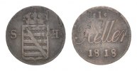 Sachsen-Hildburghausen Cu Heller Friedrich 1784-1826 -