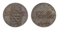 Sachsen-Hildburghausen Cu Heller Friedrich 1784-1826 -