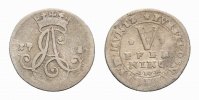 Osnabrück, Bistum 5 Pfennig Ernst August II. von York 1716-1728 -