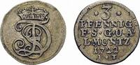 Sachsen-Gotha-Altenburg 3 Pfennig Friedrich II. 1691-1732 -