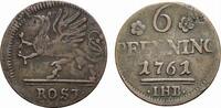 Mecklenburg-Rostock, Stadt Cu 6 Pfennig -