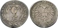 Augsburg, Stadt 1/4 Taler 1623 Sehr selten. Schrötlingsriß, kl. Randfehler, VF
