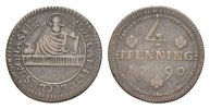 Münster, Domkapitel Cu 4 Pfennig -