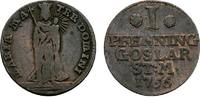 Goslar, Stadt Cu Pfennig 1756 Fast sehr schön 13,00 EUR  plus 5,00 EUR verzending