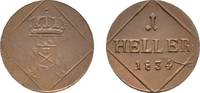 Bayern Cu Heller Ludwig I. 1825-1848 -