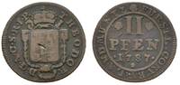 Corvey, Abtei Cu 2 Pfennig Theodor von Brabeck 1776-1794 -