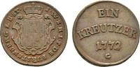 Fürstenberg Cu Kreuzer Joseph Wenzel 1762-1783 -