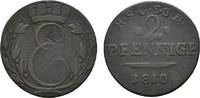 Sachsen-Coburg-Saalfeld Cu 2 Pfennig Ernst 1806-1826 -