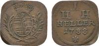 Sachsen-Hildburghausen Cu Heller Klippe Friedrich 1784-1826 -