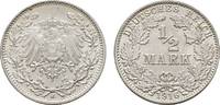 Kleinmünzen 1/2 Mark 1916 J CH UNC