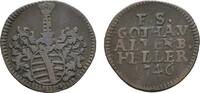 Sachsen-Gotha-Altenburg Cu Heller Friedrich III. 1732-1772 -