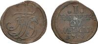 Sachsen-Weimar-Eisenach Cu Heller Franz Josias von Sachsen-Coburg-Saalfeld als Vormund 1748-1756 -