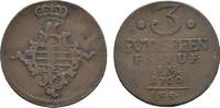 Sachsen-Weimar-Eisenach Cu 3 Gute Pfennig Anna Amalia 1758-1775 -