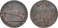 Braunschweig-Wolfenbüttel Cu Pfennig Karl 1815-1830 -