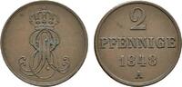 Braunschweig-Calenberg-Hannover Cu 2 Pfennig Ernst August 1837-1851 -