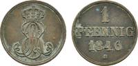 Braunschweig-Calenberg-Hannover Cu Pfennig Ernst August 1837-1851 -