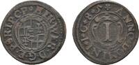 Paderborn, Bistum Cu Pfennig Hermann Werner von Metternich 1683-1704 -
