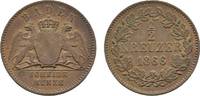 Baden-Durlach Cu 1/2 Kreuzer Friedrich I. 1852-1907 -