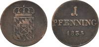 Bayern Cu Pfennig Ludwig I. 1825-1848 -