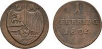 Löwenstein-Wertheim-Rochefort Cu Pfennig Gemeinschaftsprägungen mit Virneburg ab 1767 -