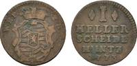 Hanau-Münzenberg Cu Heller Wilhelm IX. von Hessen-Kassel 1760-1785 -