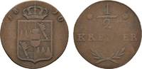 Würzburg, Großherzogtum Cu 1/2 Kreuzer Ferdinand von Österreich 1806-1814 -