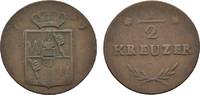 Würzburg, Großherzogtum Cu 1/2 Kreuzer Ferdinand von Österreich 1806-1814 -