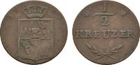 Würzburg, Großherzogtum Cu 1/2 Kreuzer Ferdinand von Österreich 1806-1814 -