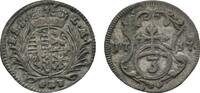Sachsen-Coburg-Saalfeld 3 Pfennig Christian Ernst und Franz Josias 1729-1745 -