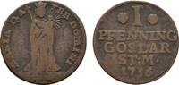 Goslar, Stadt Cu Pfennig 1756 Fast sehr schön 13,00 EUR  plus 5,00 EUR verzending
