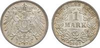 Kleinmünzen 1 Mark 1907 D UNC-