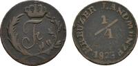 Sachsen-Hildburghausen Cu 1/4 Kreuzer Friedrich 1784-1826 -