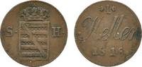 Sachsen-Hildburghausen Cu Heller 1818 Friedrich 1784-1826 Kl. Schrötling... 18,00 EUR  plus 5,00 EUR verzending