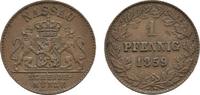 Nassau Cu Pfennig Adolph 1839-1866 -
