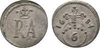 Braunschweig-Wolfenbüttel 6 Pfennig Rudolf August 1666-1685 -