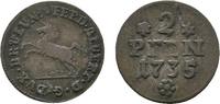 Braunschweig-Wolfenbüttel 2 Pfennig Ferdinand Albrecht II. 1735 -